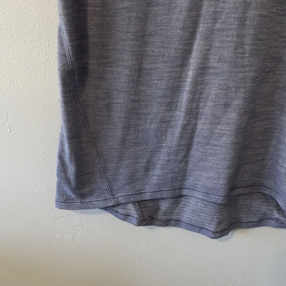 Lululemon Another Mile Short Sleeve Blue Purple Grey Soft Yoga